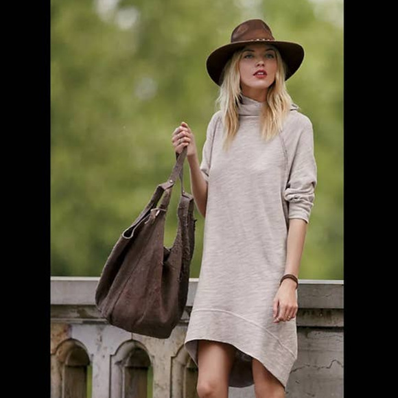 Free People Beach Terry cocoon cowl neck dress - Picture 1 of 6